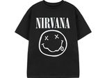 Nirvana - Maglietta Da Ragazzo A Maniche Corte NS9176 (128) (Nero)