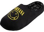 Nirvana - Pantofole Con Logo Per Uomo/Donna Unisex NS9590 (41 Eu - 42 Eu) (Nero)