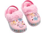 Peppa Pig - Zoccoli A Fiori Per Bambine, Foderati Di Pelliccia NS9612 (24 Eu) (Rosa)
