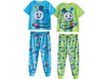 Thomas And Friends - Pigiama Bambino Con Pantaloni Lunghi (Confezione Da 2) NS9365 (92) (A Colori)