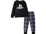 Playstation - Pigiama Bambino Con Pantaloni Lunghi E Maniche Lunghe NS9506 (116) (Nero)