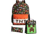 Minecraft - Set Di Zaini Per Bambini, Logo (3-Pack) NS9371 (Taglia Unica) (Colorato)
