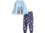 Bluey - Pigiama Con Pantaloni Lunghi Per Ragazzi NS9444 (92) (Azzurro/Navy)