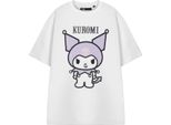 Hello Kitty - T-Shirt Da Donna A Maniche Corte NS8772 (M) (Bianco)