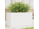 Maison Exclusive - Fioriera Da Giardino Bianca 90X40X46 Cm Legno Massello Di Pino
