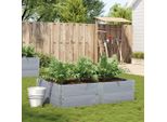 Maison Exclusive - Fioriera Da Giardino Grigia 150X100 Cm Legno Massello Di Pino