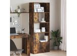Maison Exclusive - Libreria Rovere Fumo 70X36X189 Cm In Legno Multistrato