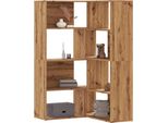 Maison Exclusive - Libreria 4 Ripiani Rovere Artigianale 85X85X140 Cm Truciolare