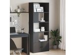 Maison Exclusive - Libreria Nera 70X36X189 Cm In Legno Multistrato