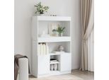 Maison Exclusive - Credenza Bianca 92X33X140 Cm In Truciolato