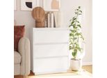 Maison Exclusive - Credenza Bianca 60X34X75 Cm In Legno Massello Di Pino