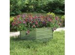 Maison Exclusive - Letto Rialzato Da Giardino 129X45 Cm In Acciaio Zincato Argento