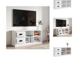 Vidaxl Mobile Tv Bianco Lucido 102X35,5X47,5 Cm Materiale A Base Di Legno - Mobili Tv