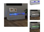 Vidaxl Mobile Tv Con Luci Led Grigio Sonoma 90X35X40 Cm - Mobili Tv