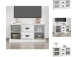 Mobile Tv Vidaxl Bianco 99,5X35,5X48 Cm Materiale A Base Di Legno - Mobili Tv