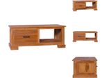 Mobile Tv Vidaxl 90X50X37 Cm In Legno Massiccio Teak - Mobili Tv