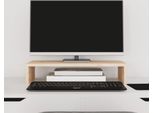 The Living Store Supporto Per Monitor 50X27X10 Cm In Legno Di Pino Massiccio