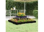 Maison Exclusive - Vaso Da Fiori Nero 80X80X27 Cm In Legno Massello Di Pino