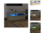 Vidaxl Mobile Tv Con Luci Led Rovere Sonoma 90X35X40 Cm - Mobili Tv