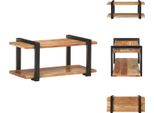 Mobile Tv Vidaxl 90X40X40 Cm In Legno Massiccio Di Acacia - Mobili Tv