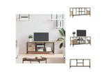 Mobile Tv Vidaxl Rovere Sonoma 100X35X45 Cm Materiale A Base Di Legno E Ferro - Mobili Tv