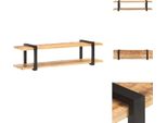 Vidaxl Mobile Tv 160X40X40 Cm Legno Massiccio Di Mango Grezzo - Mobili Tv