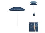 Vidaxl Ombrellone Con Palo In Acciaio Blu 180 Cm - Ombrelloni E Tende Da Sole