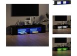 Mobile Tv Vidaxl Con Luci Led Nero 135X39X30 Cm - Mobili Tv