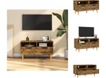 Mobile Tv Vidaxl Rovere Fumé 90X40X48,5 Cm Materiale A Base Di Legno - Mobili Tv