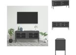 Mobile Tv Vidaxl Antracite 105X35X50 Cm In Acciaio - Mobili Tv