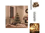 Vidaxl Luci Led Da Fata Con 400 Led Bianco Caldo 7,4 M Pvc - Illuminazione Di Natale