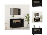 Mobile Tv Vidaxl Nero79X35X52 Cm In Legno Di Pino Massiccio - Mobili Tv