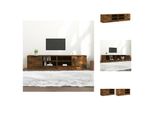 Vidaxl Mobili Tv 2 Pz. Rovere Fumé 80X35X36,5 Cm Materiale A Base Di Legno - Mobili Tv