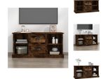 Mobile Tv Vidaxl Rovere Fumé 99,5X35,5X48 Cm Materiale A Base Di Legno - Mobili Tv