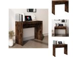 Vidaxl Scrivania Rovere Affumicato 90X40X72 Cm Materiale A Base Di Legno - Scrivanie