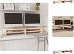 Vidaxl Supporto Per Monitor 100X24X13 Cm In Legno Di Pino Massiccio - Mobili Per Tv