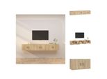 Vidaxl Pareti Tv 3 Pezzi Rovere Sonoma 80X34,5X40 Cm - Mobili Tv