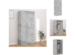 Vidaxl Armadio Grigio Cemento 90X52X200 Cm Materiale A Base Di Legno - Armadi