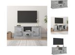 Mobile Tv Vidaxl Grigio Cemento 100X35,5X45 Cm Materiale A Base Di Legno - Mobili Tv