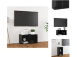 Vidaxl Mobile Tv Grigio Lucido 72X35X36,5 Cm In Legno - Mobili Tv