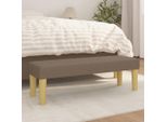 Panca The Living Store In Tessuto Taupe 100X30X30 Cm
