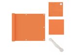 Vidaxl Schermo Privacy Per Balcone Arancione 75X400 Cm Tessuto Oxford - Ombrelloni E Tende Da Sole