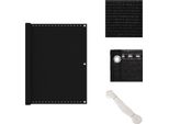 Vidaxl Schermo Privacy Per Balcone Nero 120X400 Cm Hdpe - Ombrelloni E Tende Da Sole