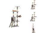 Vidaxl Tiragraffi Per Gatti Con Colonne In Sisal 138 Cm Grigio - Tiragraffi