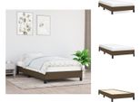 Vidaxl Struttura Letto In Tessuto Marrone Scuro 100X200 Cm - Letti E Strutture Letto