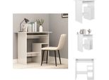 Vidaxl Scrivania Bianca Lucida 80X45X74 Cm In Legno - Scrivanie