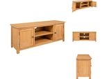Mobile Tv Vidaxl 110X35X44 Cm In Rovere Massiccio - Mobili Tv