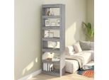 The Living Store Libreria/Divisorio Grigio Sonoma 60X30X198 Cm