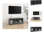 Vidaxl Mobile Tv Grigio 104X33X41 Cm In Legno Di Pino Massiccio - Mobili Tv