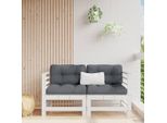 The Living Store Divani Ad Angolo Con Cuscini 2 Pz. Pino Massiccio Bianco